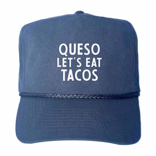 Frankie Jean Queso Let's Eat Tacos Canvas Trucker