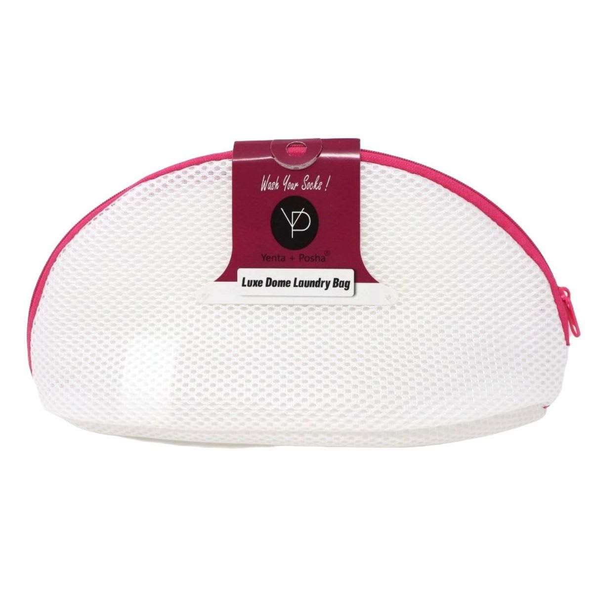 Double White Mesh With Pink Zipper-