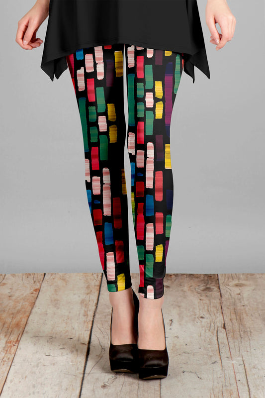 Black and Multicolor Tile-