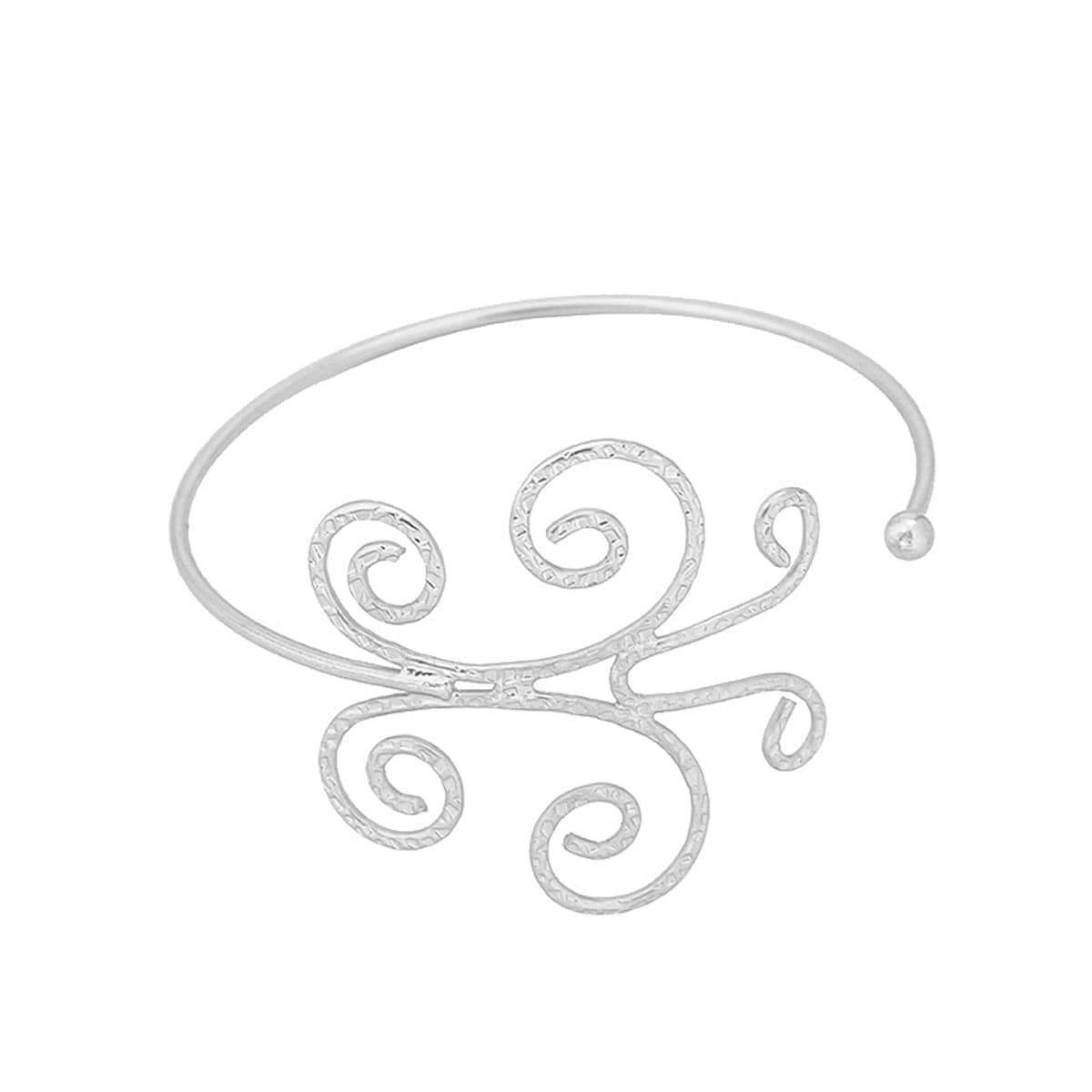 Silvertone Butterfly Arm Cuff