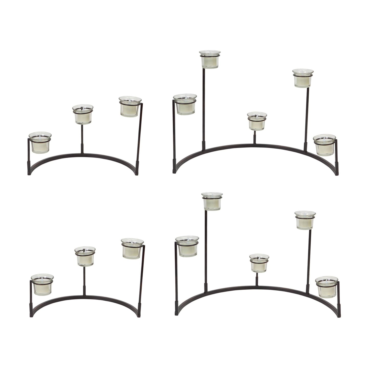 Melrose International Tiered Votive Holder Stand (Set of 4)
