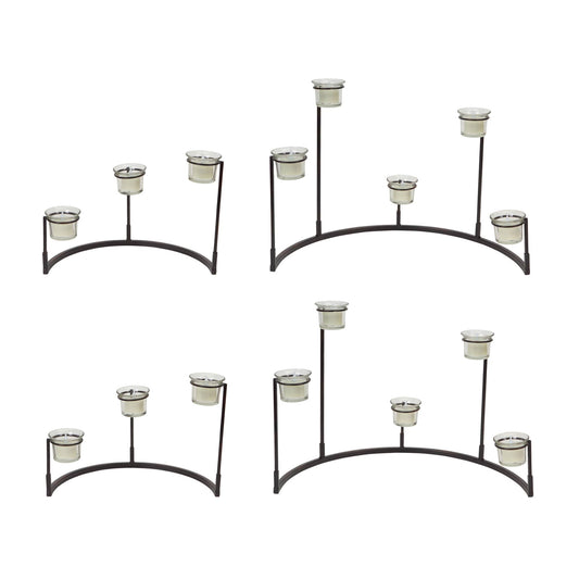 Melrose International Tiered Votive Holder Stand (Set of 4)