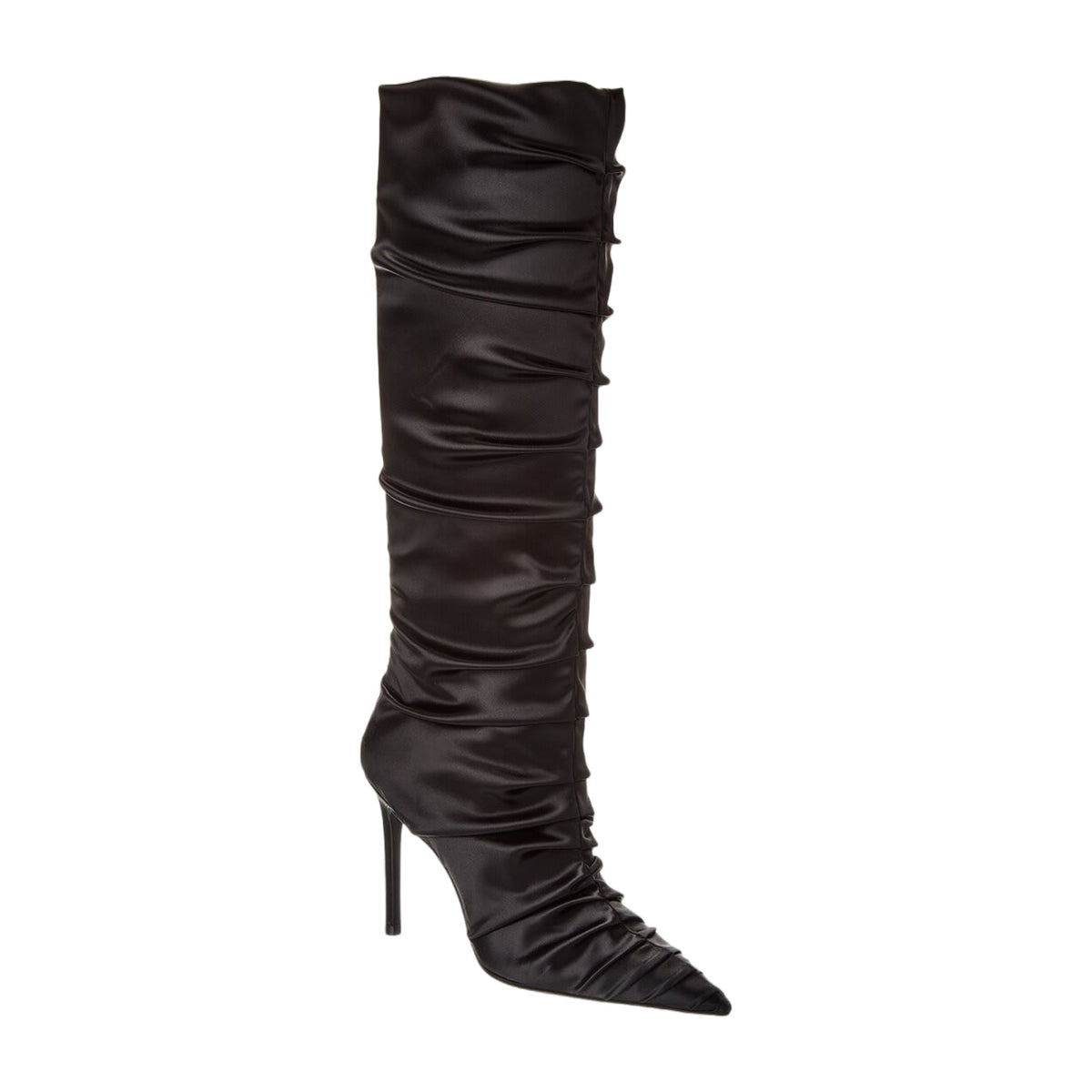 Stuart Weitzman Strt Ruched 100 Satin Knee-High Boot