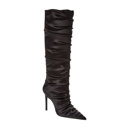 Stuart Weitzman Strt Ruched 100 Satin Knee-High Boot