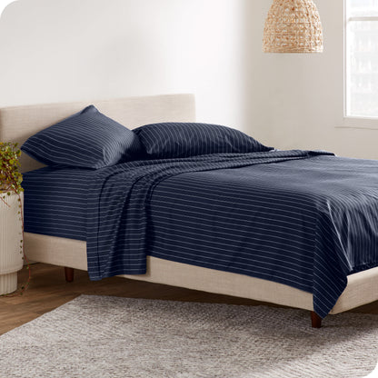 Pinstripe - Midnight/White-