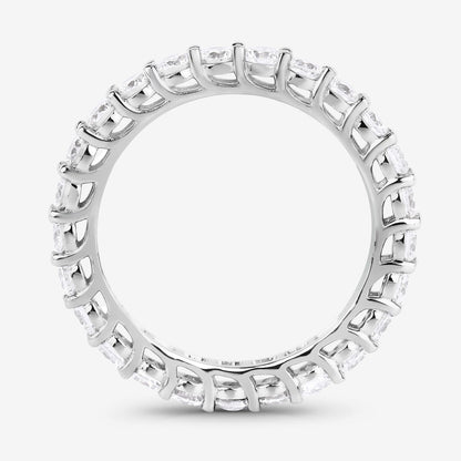 1.50ct Round Lab Grown Diamond Prong 14K White Gold Eternity Band Ring