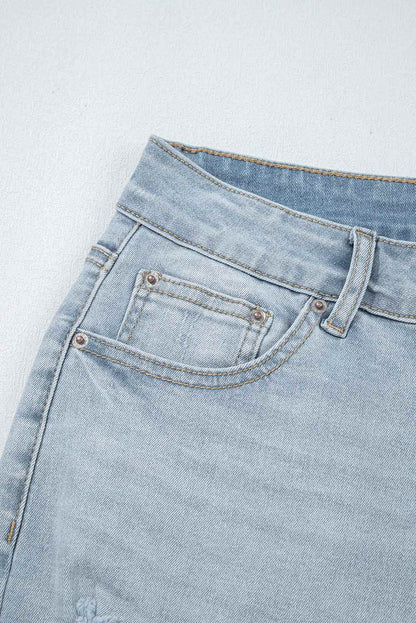 Kimberly Length Distressed Skinny Jeans