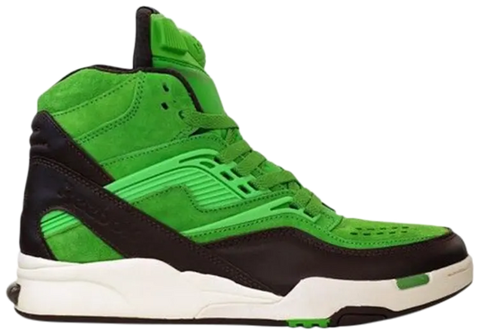 Reebok x Sneakersnstuff Twilight Zone Pump 'Punschrulle' Men's Sneakers — Neon Green/Earth/Paper White