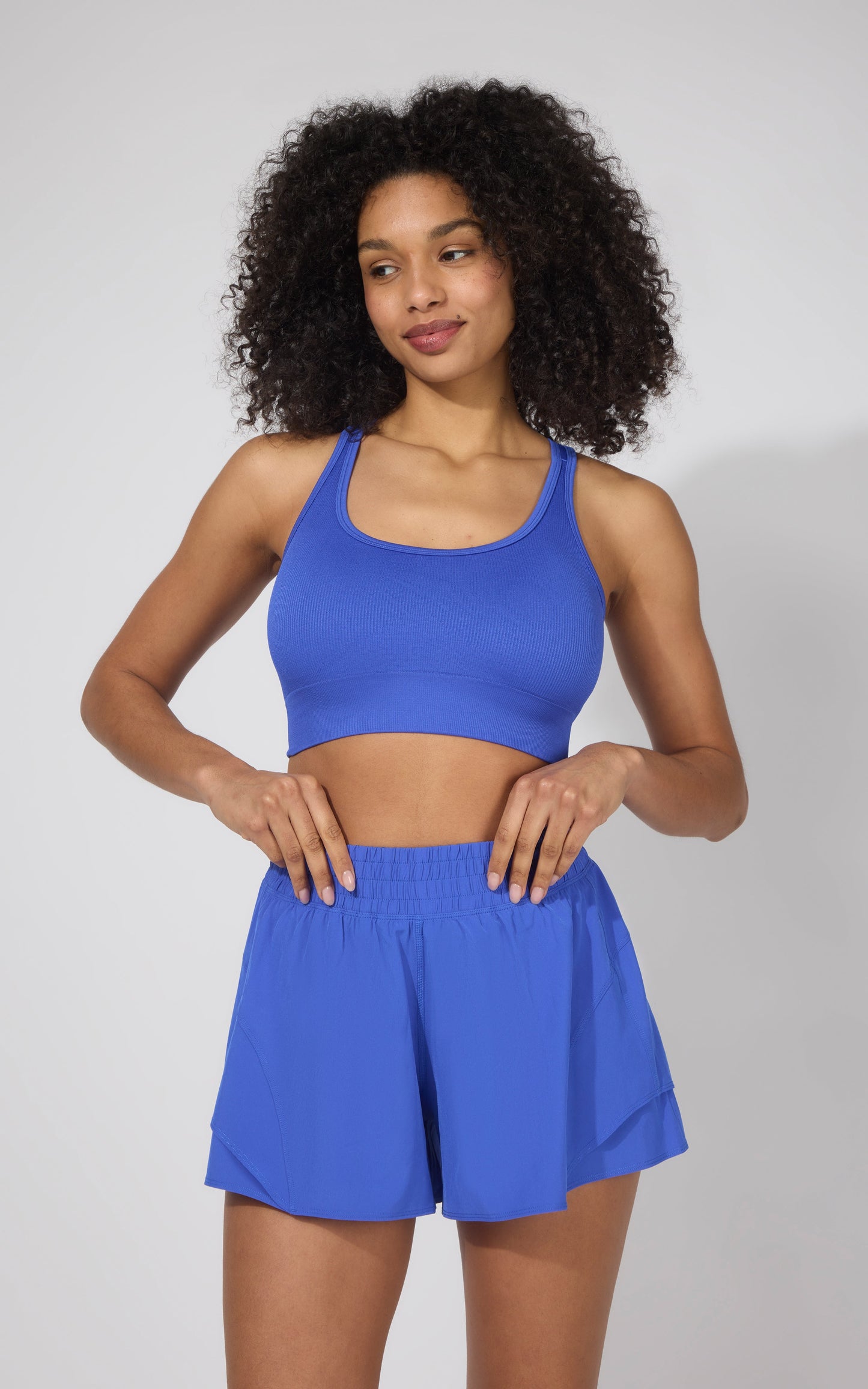 Seamless Rib Celise Bra & Short Set