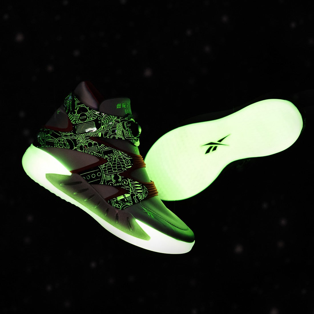 Reebok Men's Instapump Fury Zone X Bait Astro Boy Sneakers