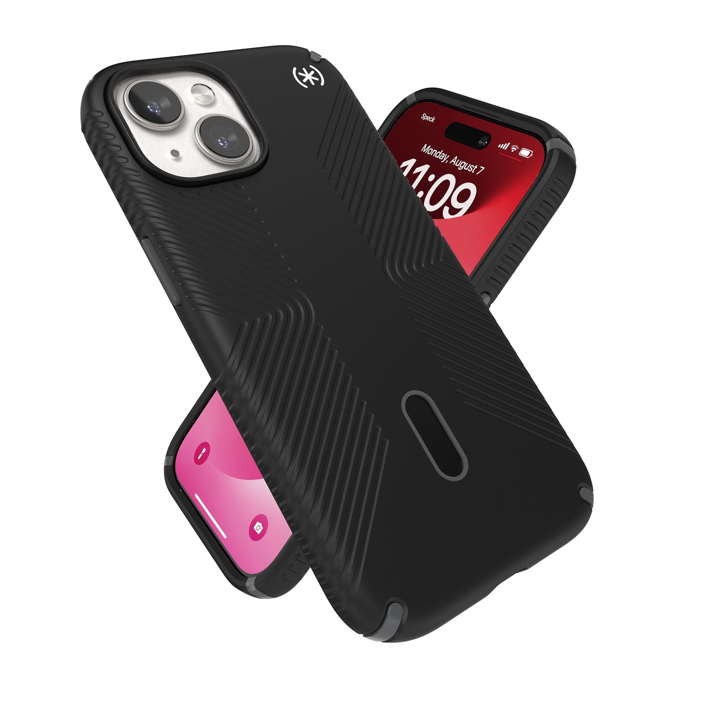 Speck Magsafe Case for Iphone 17e & Iphone 15 - Drop & Camera Protection, Clicklock No-Slip, Wireless Charging Compatible, Fits All 6.1 Inch Models Including Iphone 14, Iphone 13 - Black/Slate Grey