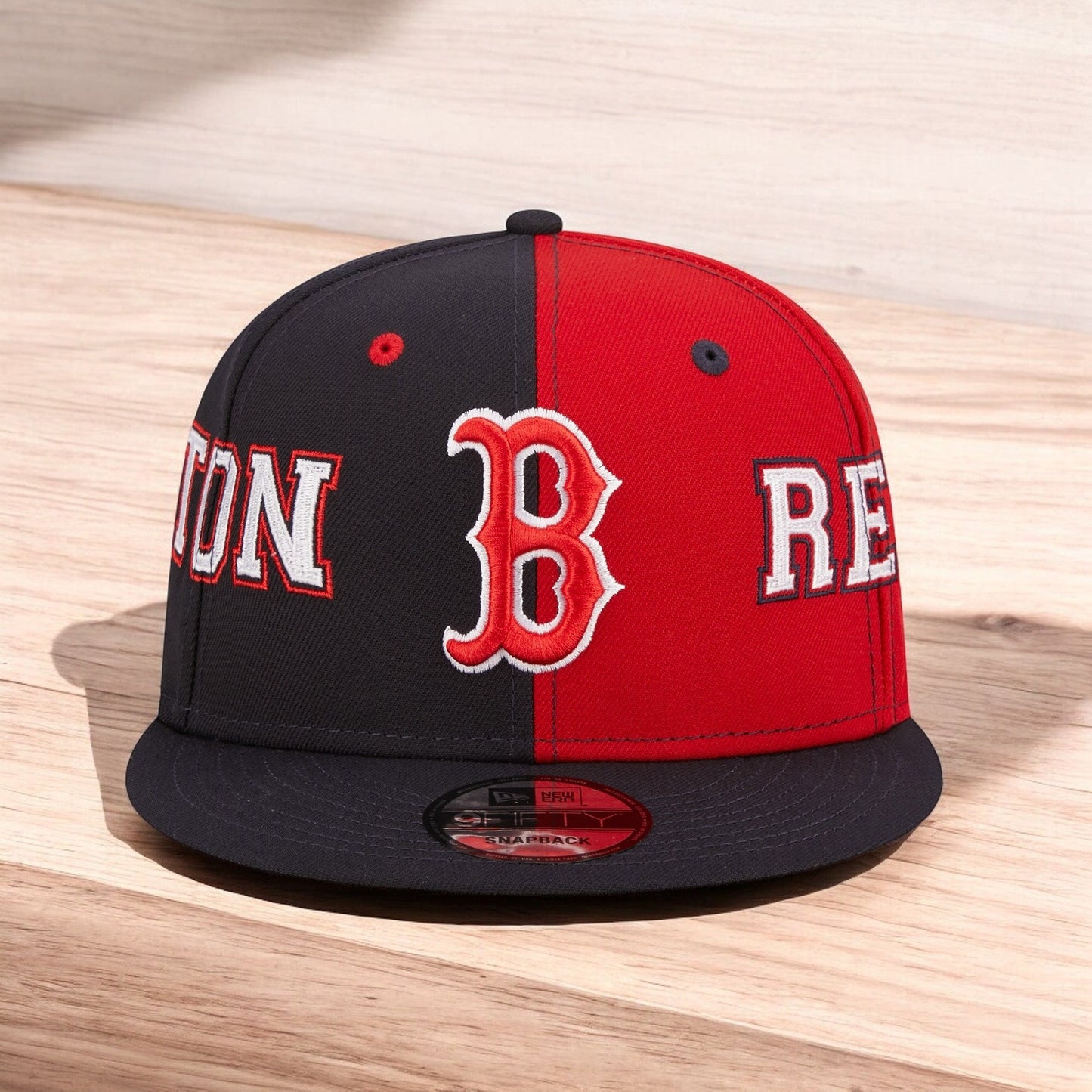 Men's New Era MLB 950 Team Split Snapback - Boston Red Sox
