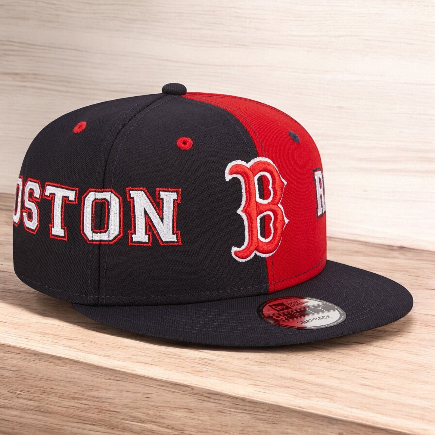 Men's New Era MLB 950 Team Split Snapback - Boston Red Sox