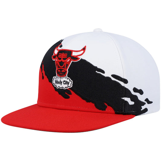 Men's Mitchell & Ness NBA Chicago Bulls Paintbrush Snapback Hwc