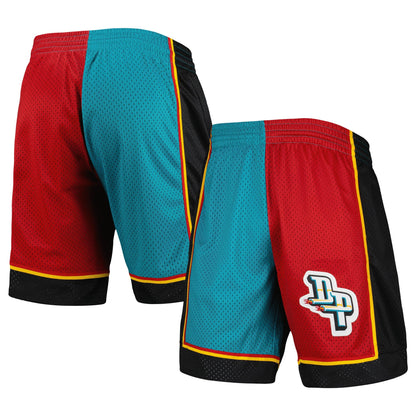 Mitchell & Ness NBA Split Swingman Shorts Detroit Pistons 1998