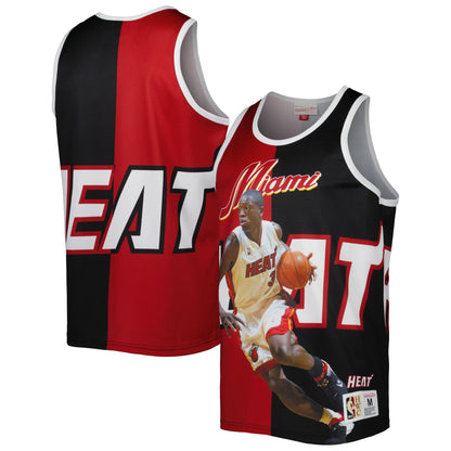Mitchell & Ness Men's Sublimated Player Tank Heat Dwyane Wade Tank Tops