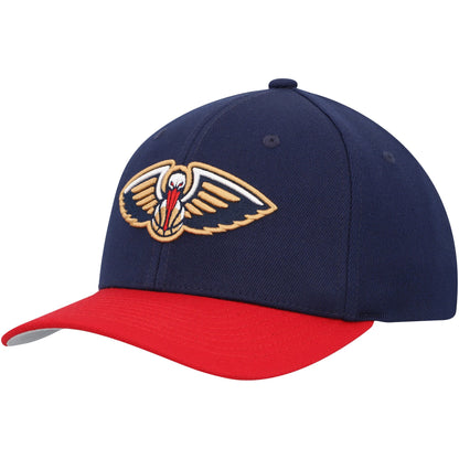 Mitchell & Ness Men's NBA Team 2 Tone 2.0 Stretch Snapback NBA Pelicans Snapback Caps