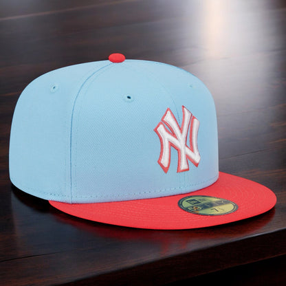 New Era Men's MLB Ny Yankees 5950 Fitted 'Color Pack' Blue