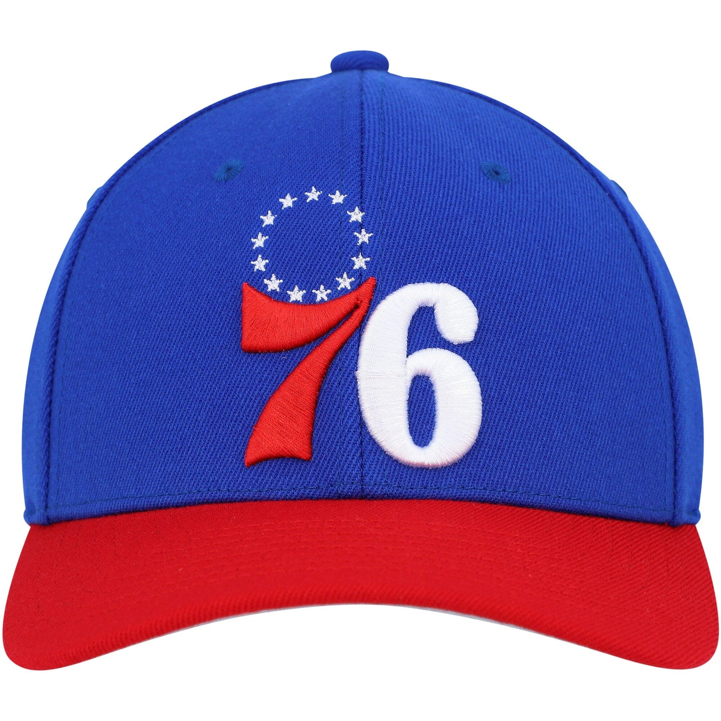 Men's Mitchell & Ness NBA Team 2 Tone 2.0 Stretch Snapback NBA 76Ers