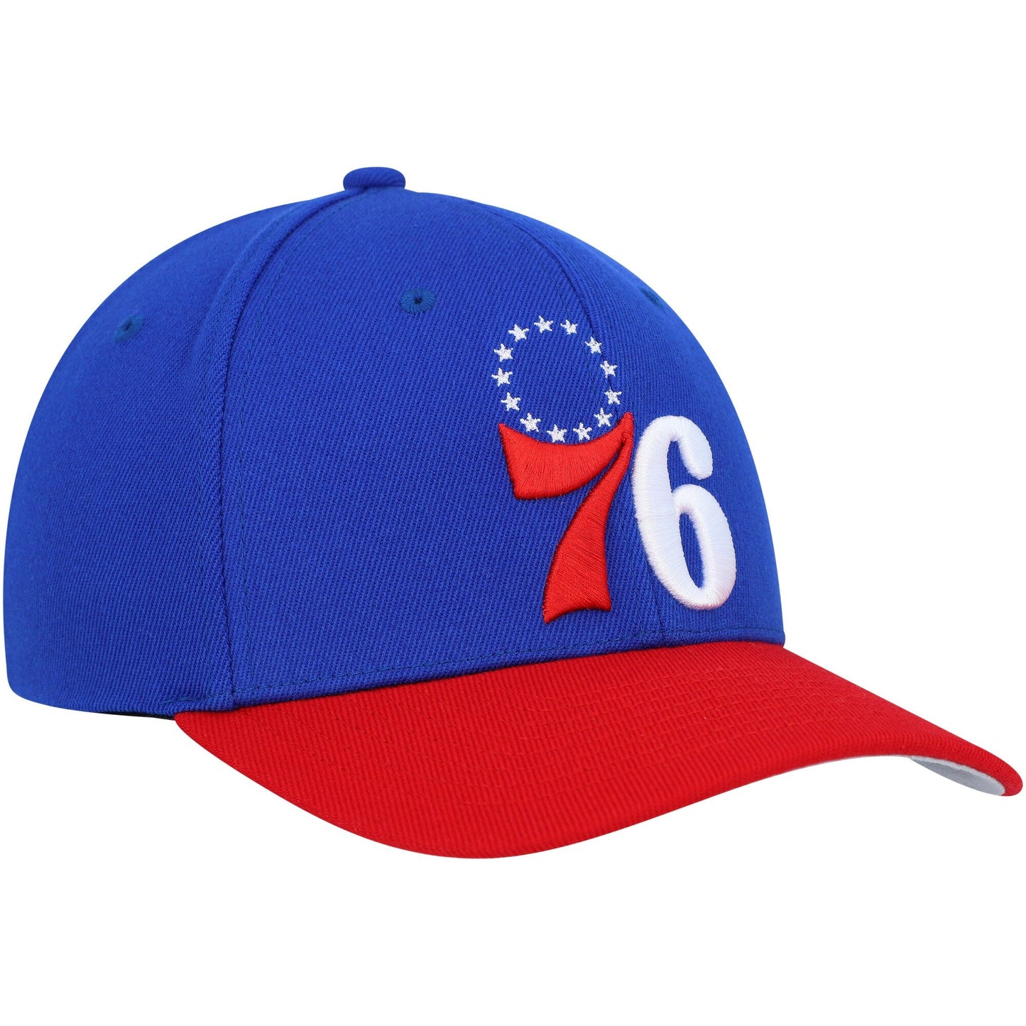 Men's Mitchell & Ness NBA Team 2 Tone 2.0 Stretch Snapback NBA 76Ers