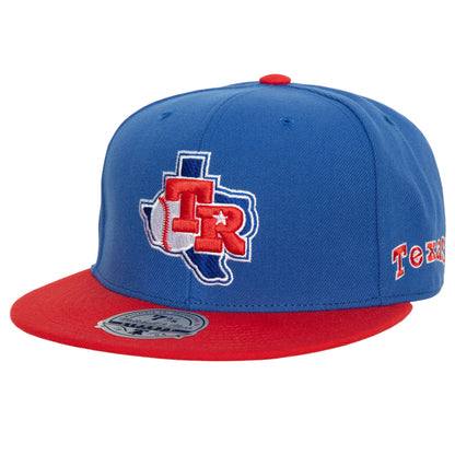 Mitchell & Ness Men's MLB Bases Loaded Fitted Coop Rangers Fitted Caps