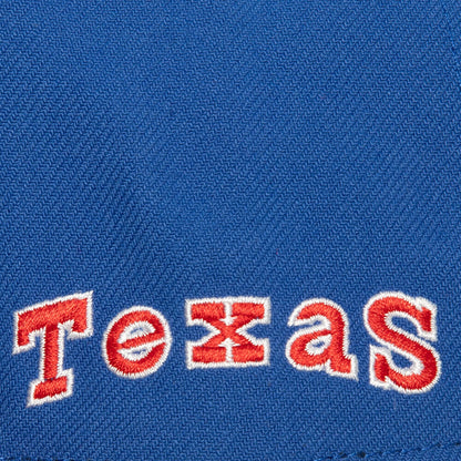 Mitchell & Ness Men's MLB Bases Loaded Fitted Coop Rangers Fitted Caps