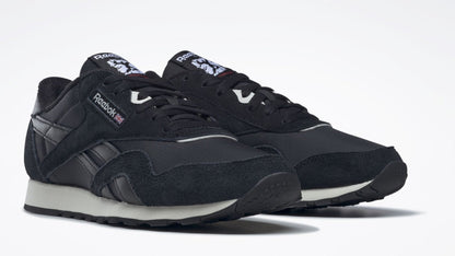 Reebok Men's Cl Nylon 'Black Morning Fog' Sneakers