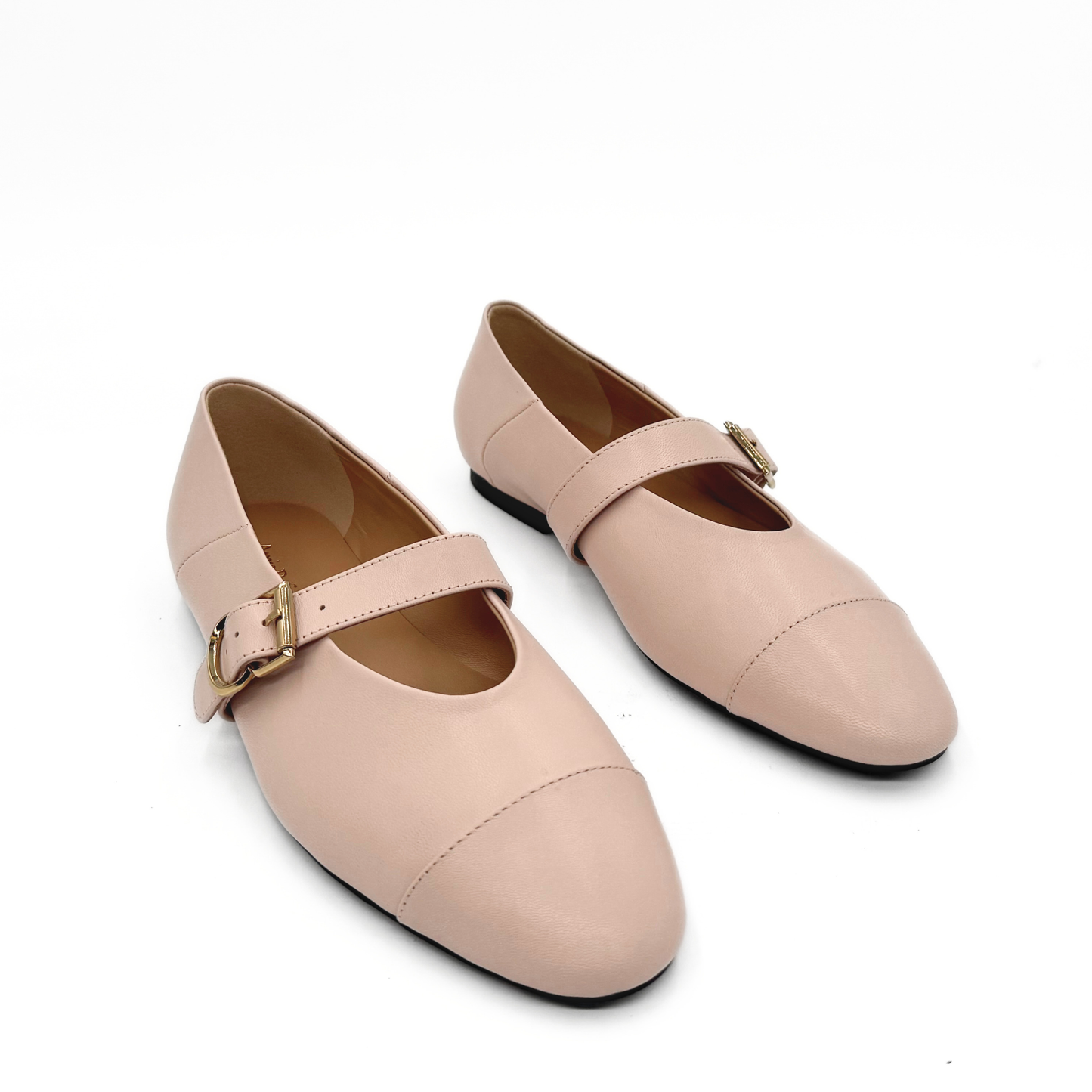 Reign Cap Toe Mary Janes - Beige