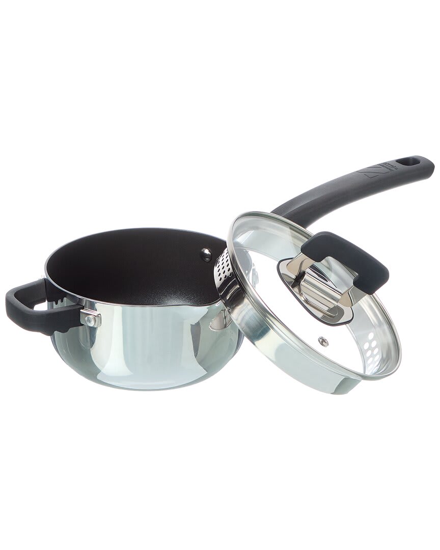 Zakarian by Dash 6Pc Trupro Nonstick Stainless Steel Stacking Sauce Pan Set