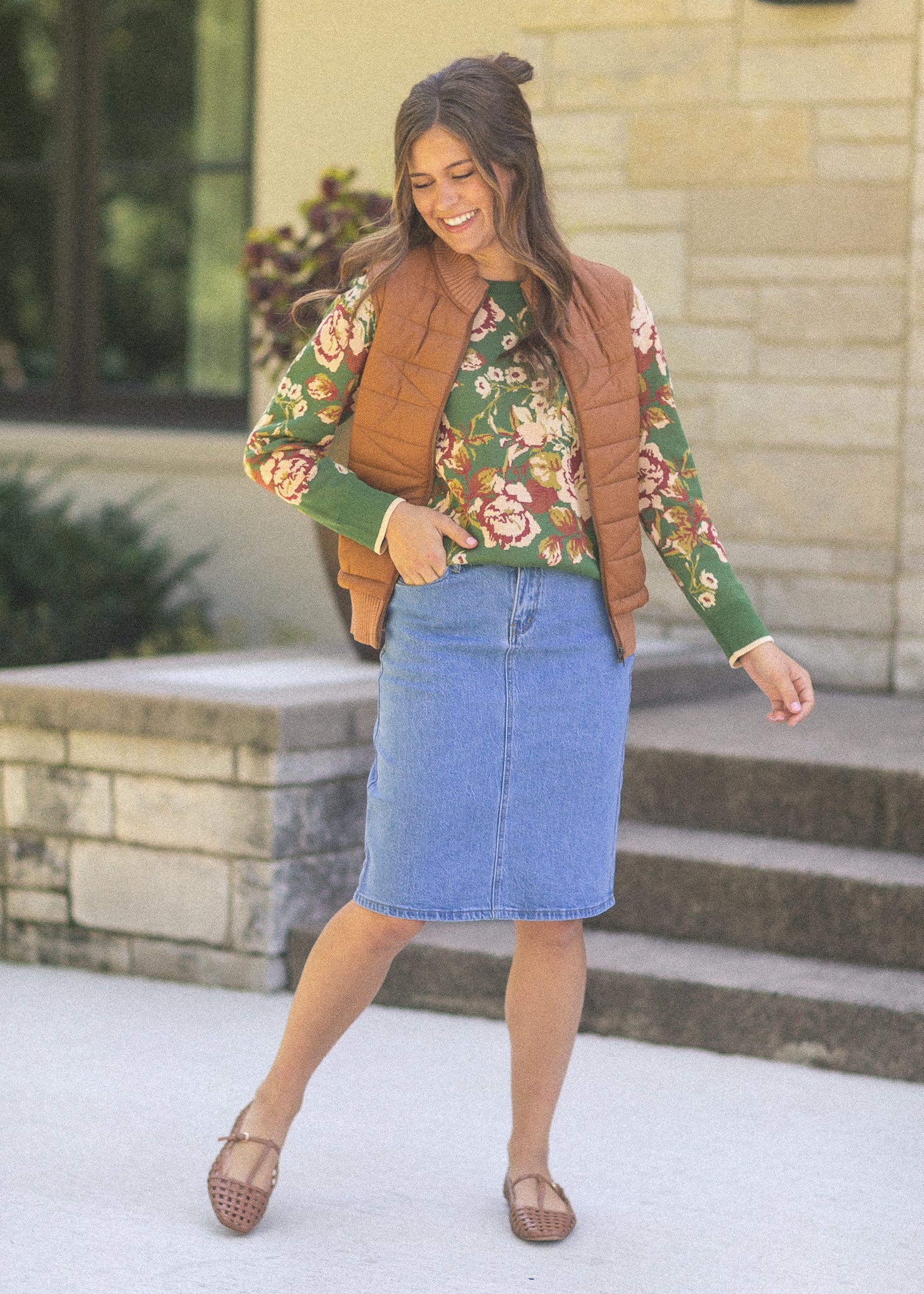 Remi Denim Classic Wash Midi Skirt – Zulily