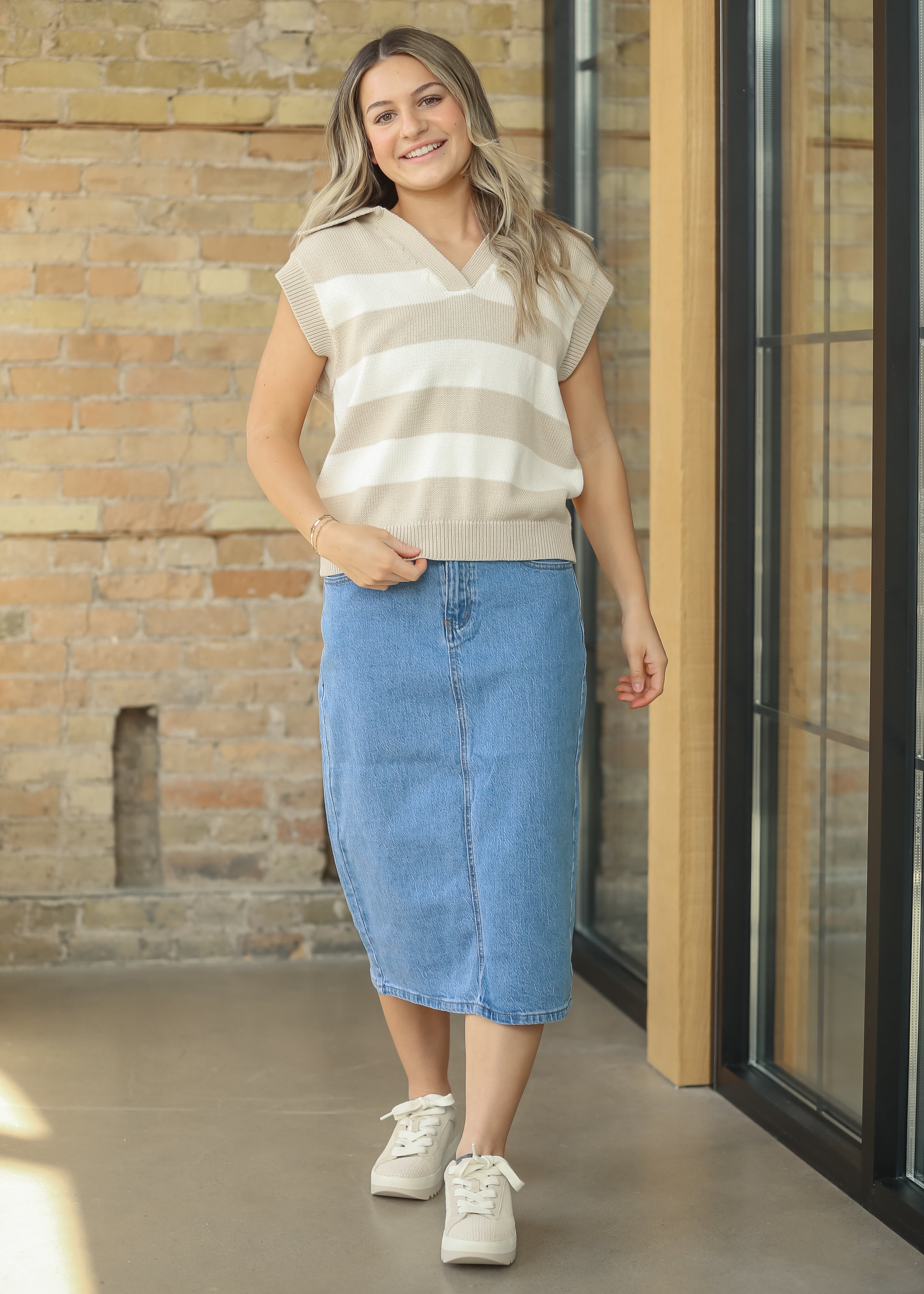 Remi Denim Classic Wash Midi Skirt – Zulily