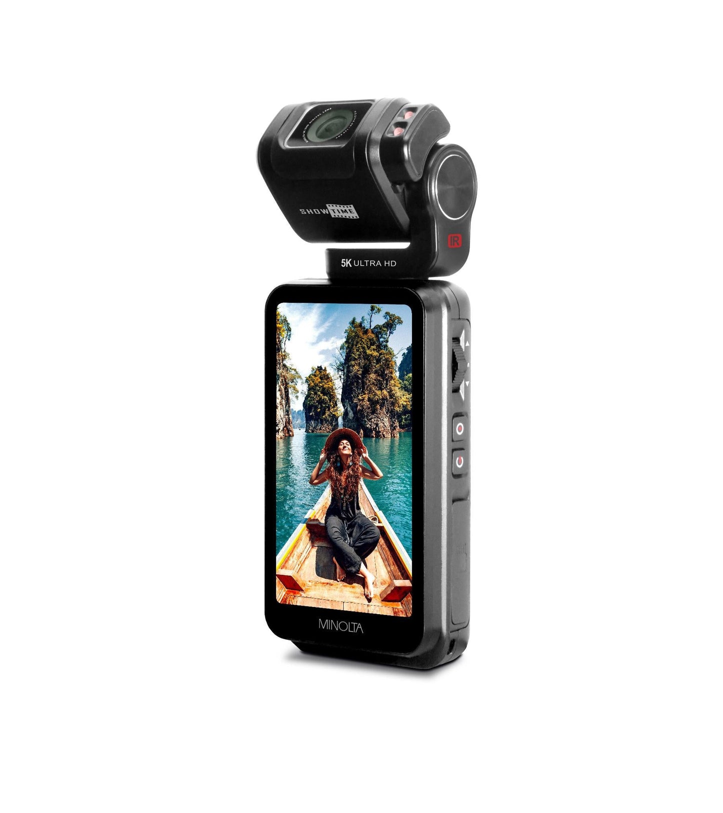 MN5KGP1 5K Ultra HD / 20 MP Handheld Pocket Camcorder w/Motorized Tilting Lens Head