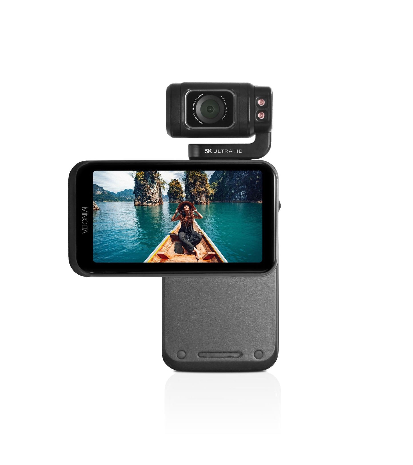 MN5KGP1 5K Ultra HD / 20 MP Handheld Pocket Camcorder w/Motorized Tilting Lens Head