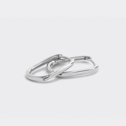 Mint & Lily Retro Box Huggie Hoop Earrings