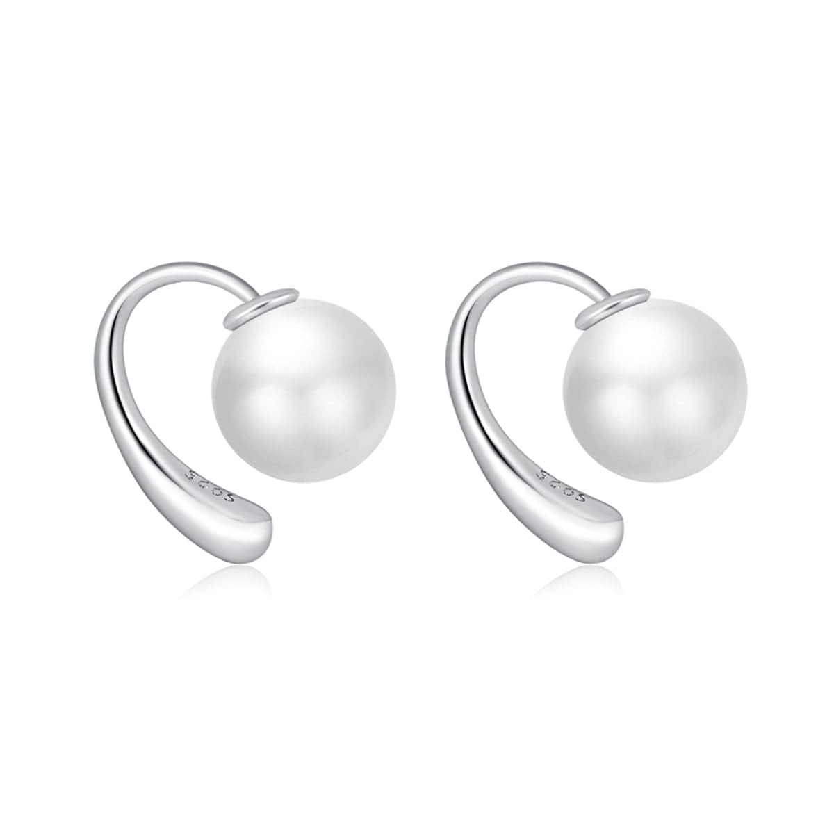 Pearl & Silvertone Ear Jackets