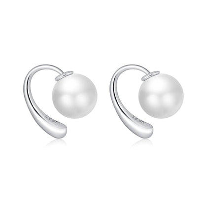 Pearl & Silvertone Ear Jackets