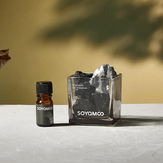 SOYAMOO Sacred Palo Santo & White Sandalwood Dopamine Crystal Diffuser