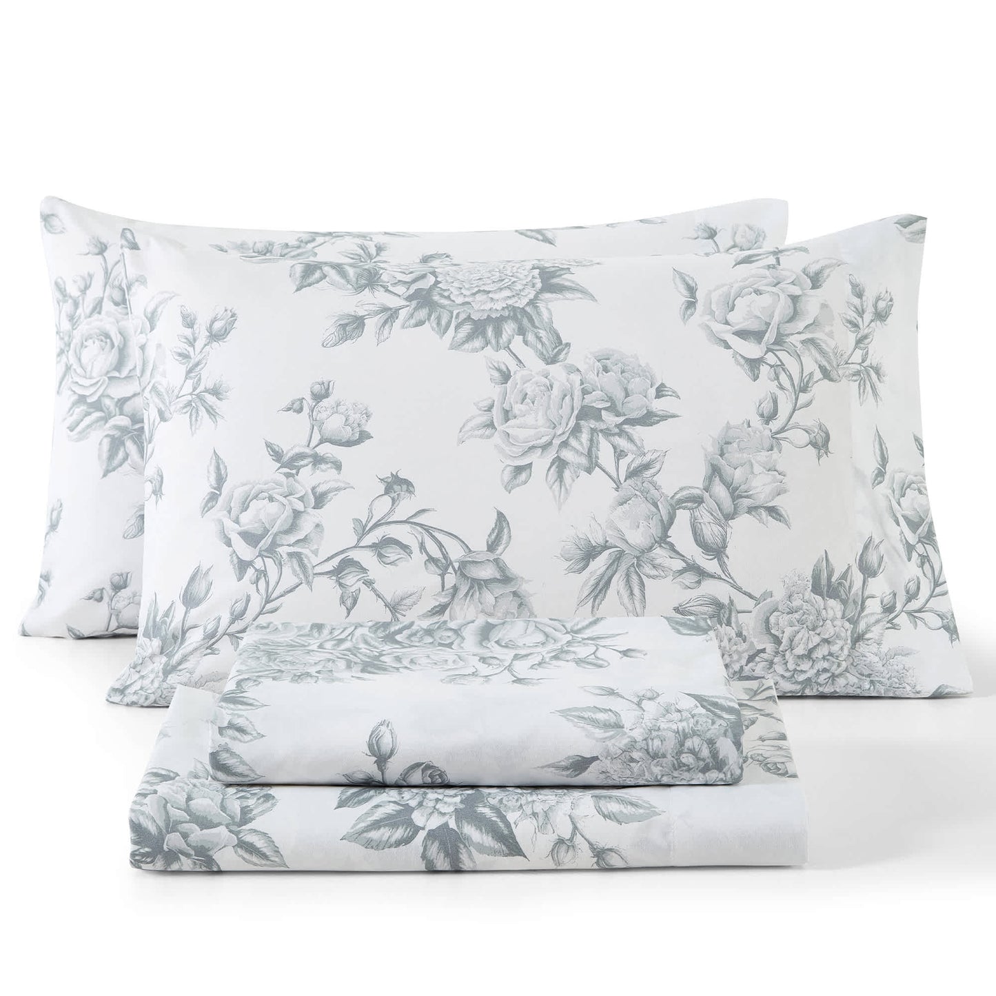 Rose Toile Gray-