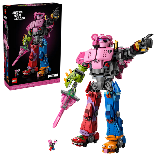 LEGO Fortnite Mecha Team Leader - Collectible Building Set for Adults - Gaming Room DÃ©cor - DIY Kit for Fortnite Fans - Includes Mecha Team Leader Minifigure - Great Video Game Gift - 77078