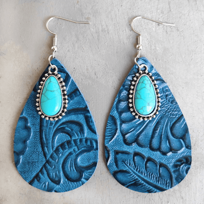 Turquoise, Red, Blue-