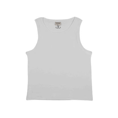 Commons Ribbed Vest Tank White