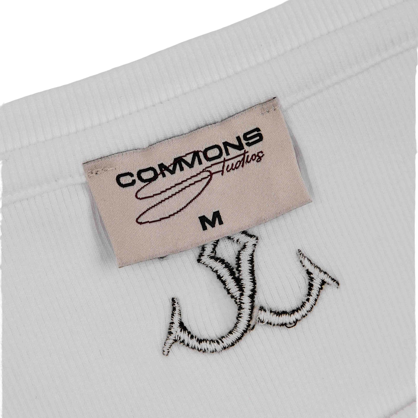 Commons Ribbed Vest Tank White