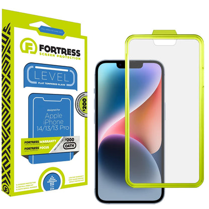 Fortress Compatible with Iphone 14/13/13 Pro Screen Protector with $200 Device Coverage + Easy Installation Tool [9h Tempered Glass] Anti-Scratch, Drop Protection [Lifetime Replacements]