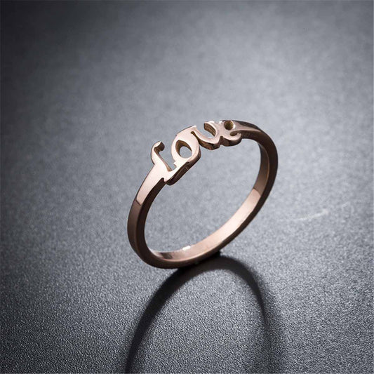 Rose Goldtone 'Love' Band