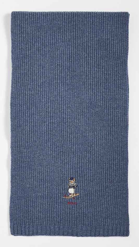 Polo Ralph Lauren Adult Chunky Ribbed Bear Scarf