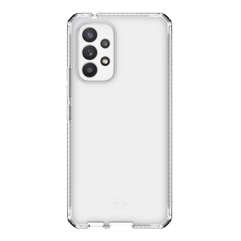 Itskins Spectrum // Clear Protective Phone Case Compatible with Samsung Galaxy A53 5g (Usa Ver), Slim Hybrid Case, Anti-Yellowing, and Heavy Duty Shockproof Cover, Military Phone Case - Transparent