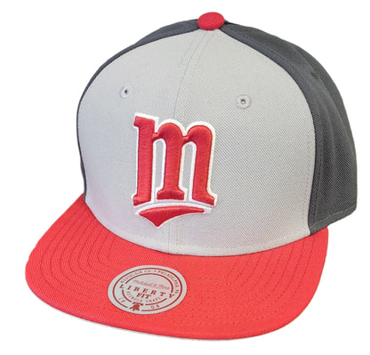Mitchell & Ness Men's MLB Triple Play Liberty Snapback Coop Twins Snapback Caps
