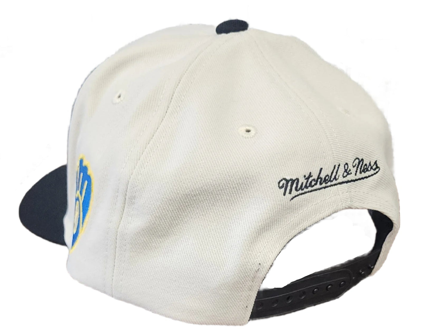 Mitchell & Ness Men's MLB Off Word Pro Snapback Coop Brewers Snapback Caps