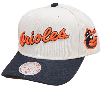 Mitchell & Ness Men's MLB Off Word Pro Snapback Coop Orioles Snapback Caps
