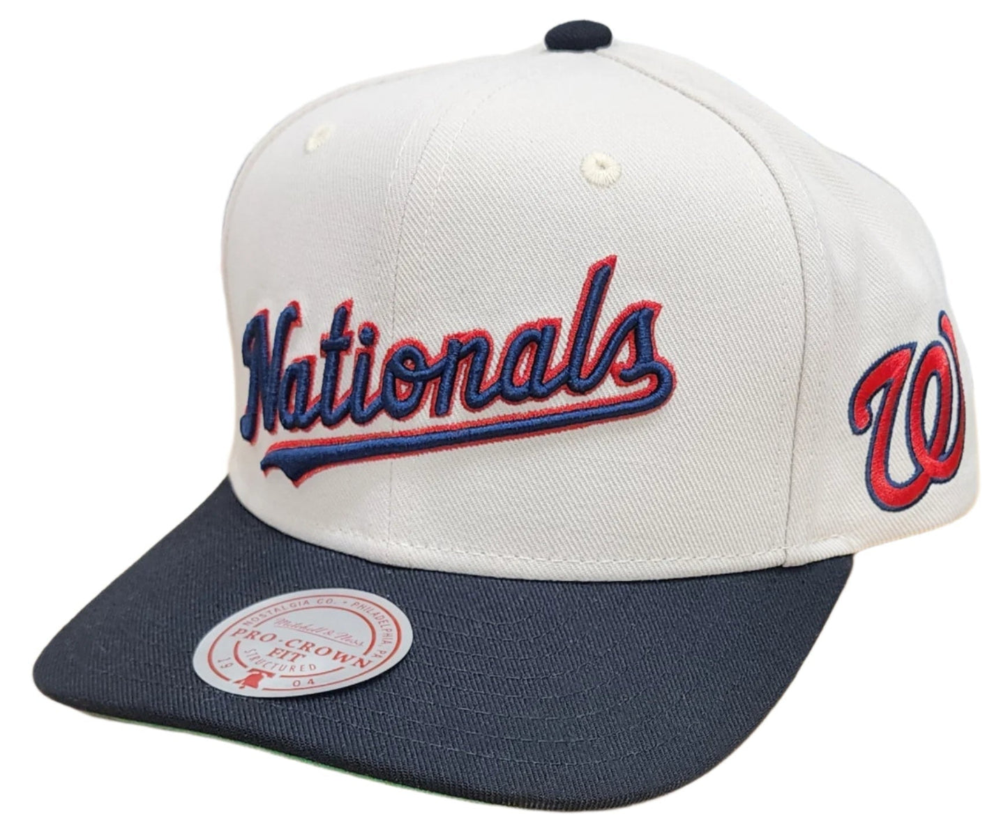Mitchell & Ness Men's MLB Off Word Pro Snapback Nationals Snapback Caps